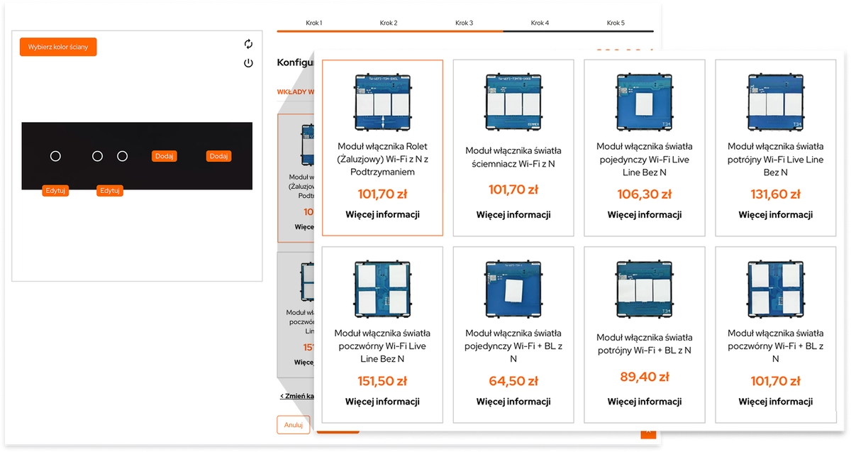 Konfigurator DC Smart Home produkty