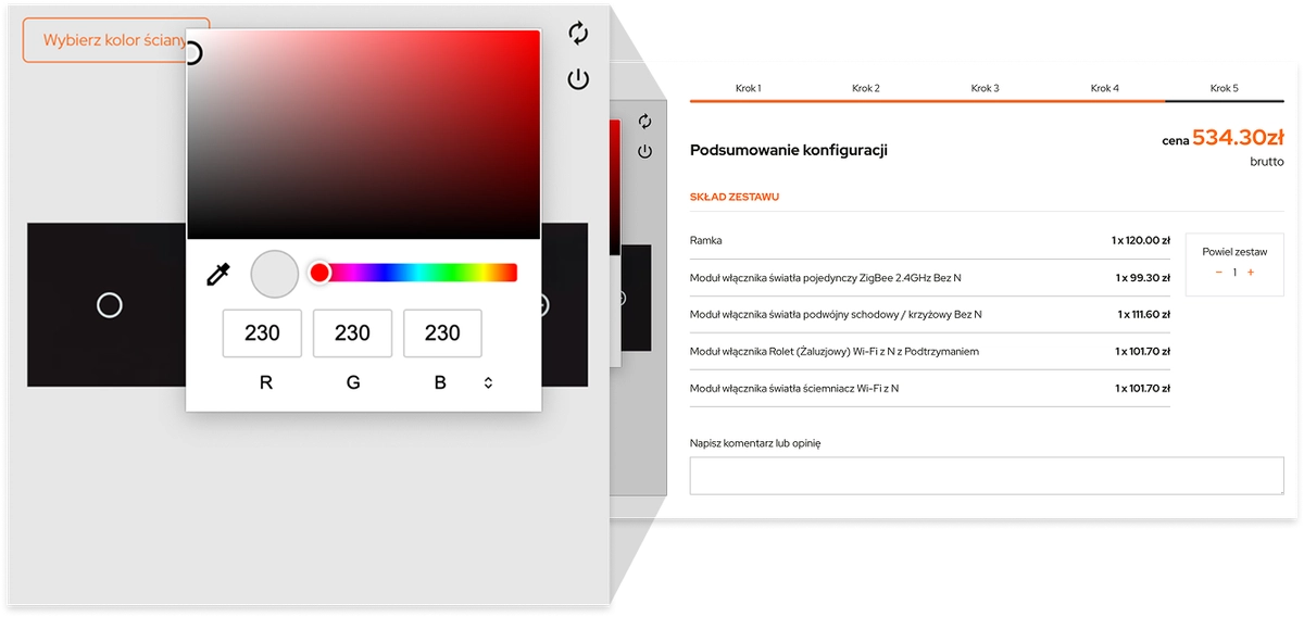 Konfigurator DC Smart Home ustawienia
