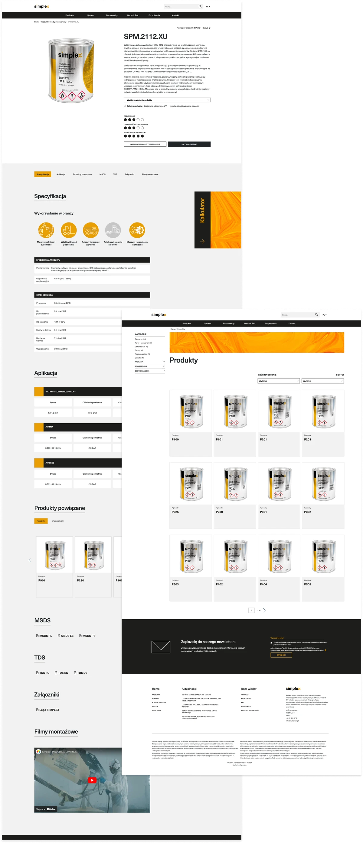 Simplex Simplex - lista i produkt