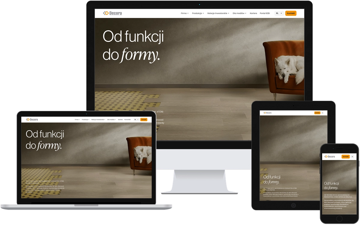 Decora S.A. Decora responsive main banner